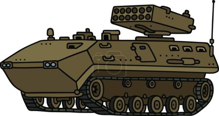 Illustration for Illustration of the Tracked launcher - Royalty Free Image