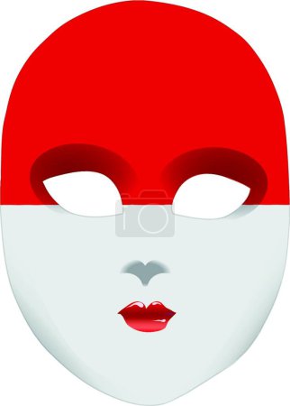 Ilustración de Ilustración de la máscara de Indonesia - Imagen libre de derechos