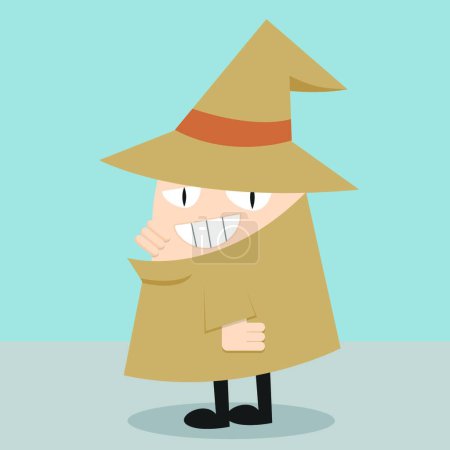 Illustration for Detective, graphic vector illustration - Royalty Free Image