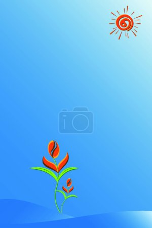 Photo for Beautiful Spring Day, graphic vector illustration - Royalty Free Image