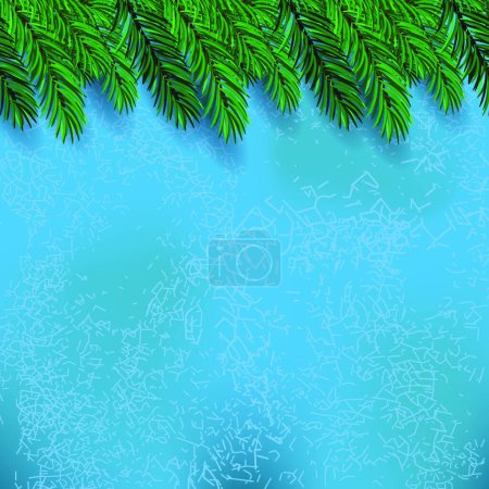 Ilustración de Ilustración de vector de ramas de abeto verde - Imagen libre de derechos