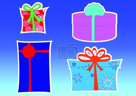 Illustration for Illustration of the gift box - Royalty Free Image