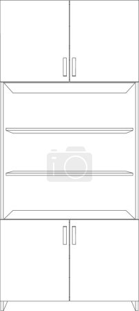 Illustration for Illustration of the cabinet - Royalty Free Image