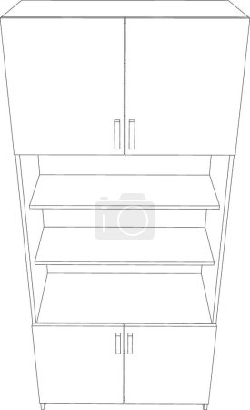 Illustration for Illustration of the cabinet - Royalty Free Image