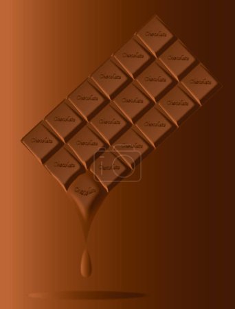 Téléchargez les illustrations : Illustration vectorielle chocolat gourmet - en licence libre de droit