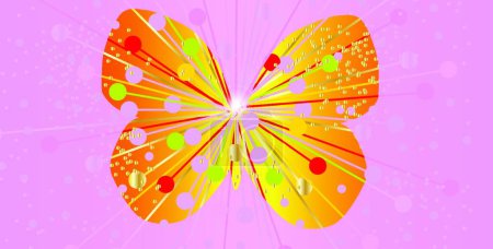 Illustration for Abstract Butterfly Silhouette  vector illustration - Royalty Free Image