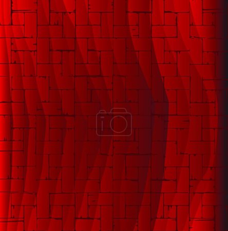 Illustration for Red Parquet Flooring  vector illustration - Royalty Free Image