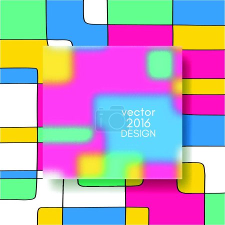 Téléchargez les illustrations : Illustration vectorielle des modèles de conception multicolore - en licence libre de droit