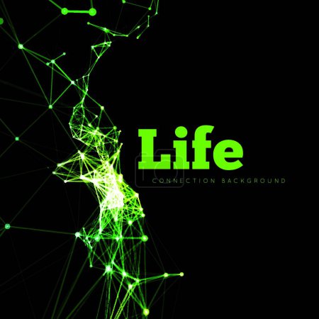 Illustration for Life text vector illustration - Royalty Free Image