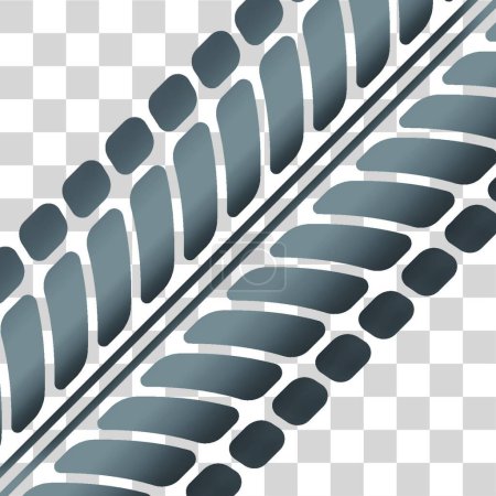 Ilustración de Pistas de neumáticos fondo, ilustración vectorial - Imagen libre de derechos