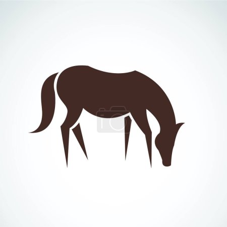 Illustration for "Vector image of an horse design on white background " - Royalty Free Image
