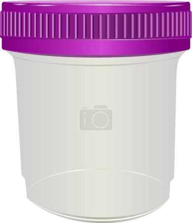 Illustration for Sealed plastic container vector illustration - Royalty Free Image