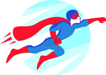 Illustration for Superhero Icon, simple vector illustration - Royalty Free Image