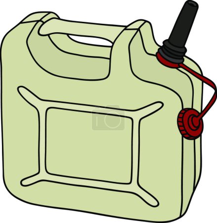 Ilustración de Ilustración del vector de bidón de gasolina - Imagen libre de derechos