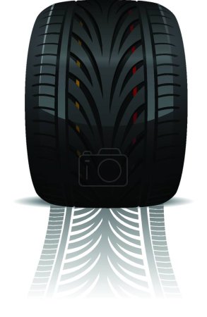 Ilustración de "Icono de rueda vector ilustración" - Imagen libre de derechos
