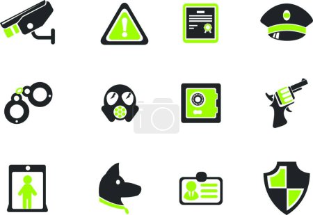 Illustration for Security symbols vector illustration - Royalty Free Image