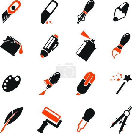 Illustration for Illustration of the Design tools - Royalty Free Image