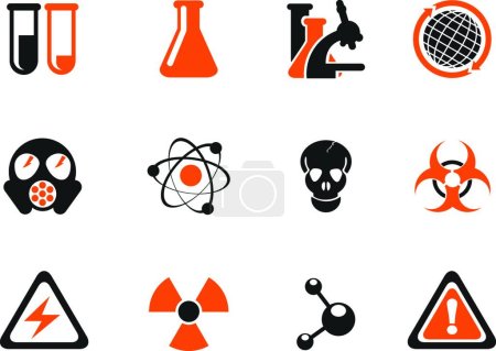 Ilustración de Símbolos científicos, ilustración vectorial simple - Imagen libre de derechos