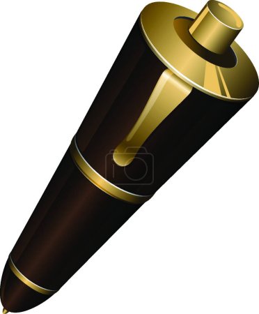 Illustration for Ball-point pen vector illustration - Royalty Free Image