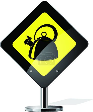 Illustration for Teapot sign   vector illustration - Royalty Free Image