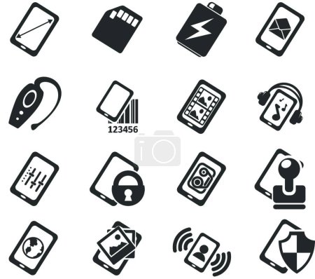 Ilustración de Smartphone, especificaciones y funciones - Imagen libre de derechos