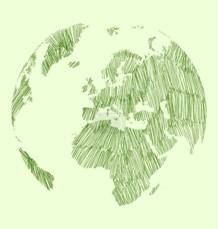 Ilustración de Dibujo de la Tierra vector ilustración - Imagen libre de derechos