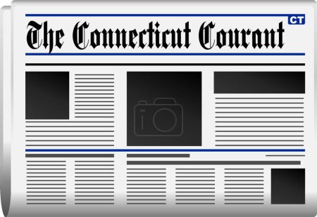 Illustration for The Connecticut Courant  icon vector illustration - Royalty Free Image