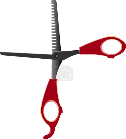 Illustration for Pet Thinning Shears, modern graphic illustration - Royalty Free Image