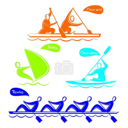 Ilustración de Water sports symbol design - Imagen libre de derechos