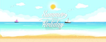 Illustration for Illustration of the Summer Holiday - Royalty Free Image
