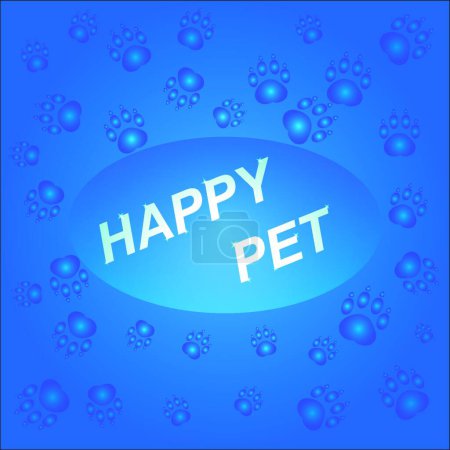 Illustration for Background for animal lovers - Royalty Free Image