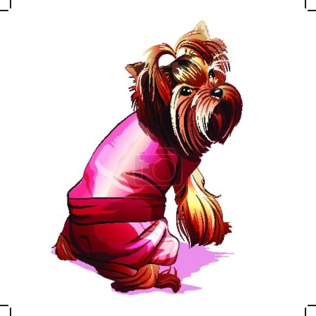 Ilustración de "Glamorous Pocket Dog"  vector - Imagen libre de derechos
