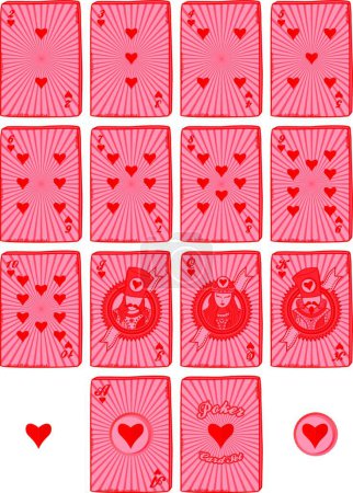 Illustration for Illustration of the poker theme - Royalty Free Image