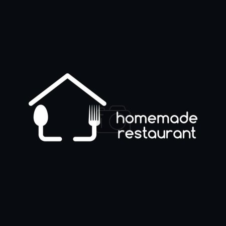 Illustration for Homemade restaurant icon for web, vector illustration - Royalty Free Image