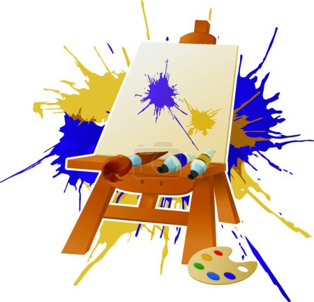 Illustration for Illustration of the Easer and paint - Royalty Free Image