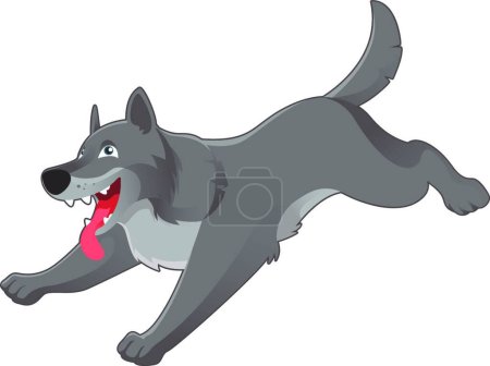 Illustration for Illustration of the Gray wolf - Royalty Free Image