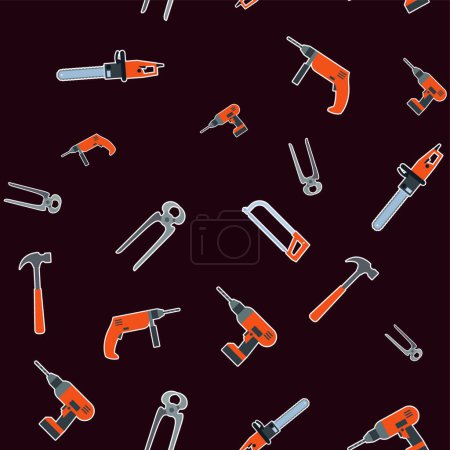 Illustration for Tool seamless, simple vector illustration - Royalty Free Image