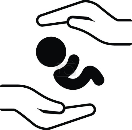 Illustration for "Postnatal Care Icon. Flat Design." - Royalty Free Image
