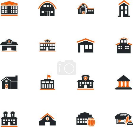 Illustration for "Infrastucture of the city icons set" - Royalty Free Image