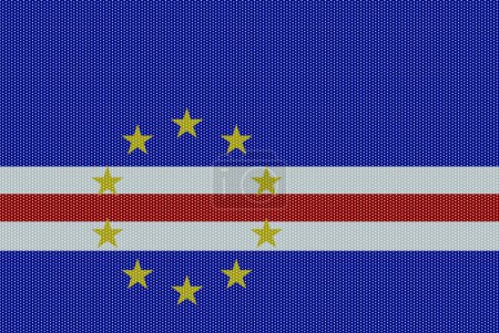 Illustration for "Cape Verde Flag White Dots" - Royalty Free Image