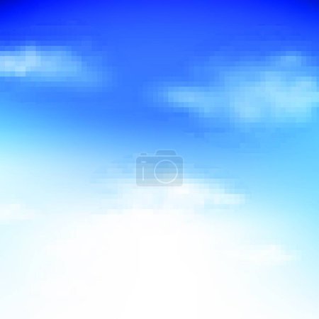 Illustration for Blue Sky background texture - Royalty Free Image
