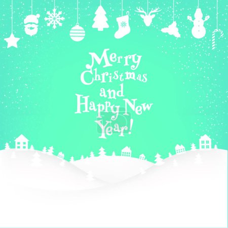Illustration for Colorful new year card or banner template - Royalty Free Image