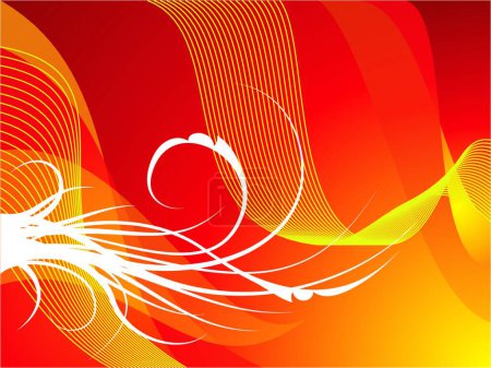 Illustration for Abstract red bakground  vector illustration - Royalty Free Image