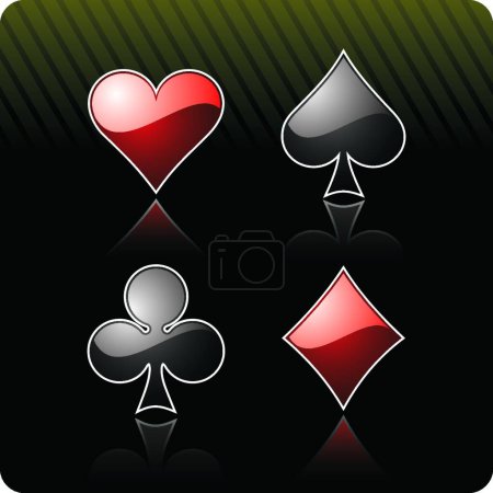 Illustration for Casino elements, vector illustration - Royalty Free Image