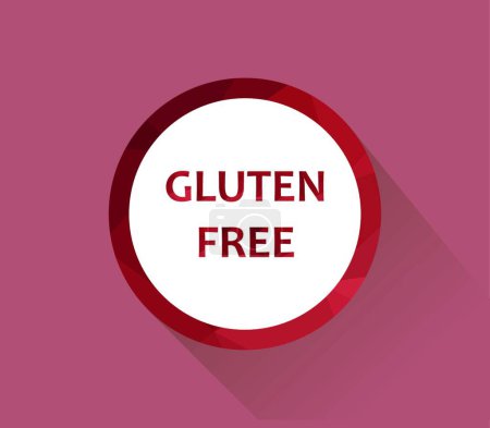 Illustration for Gluten free, vector illustration simple design - Royalty Free Image