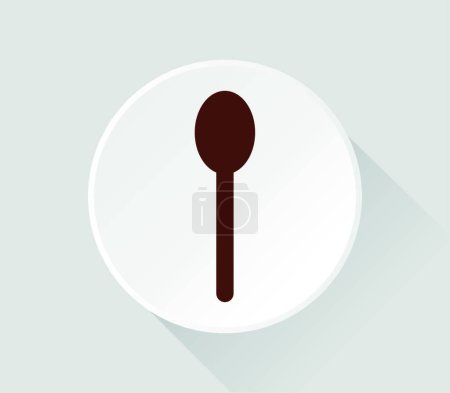 Illustration for Spoon icon, vector illustration simple design - Royalty Free Image
