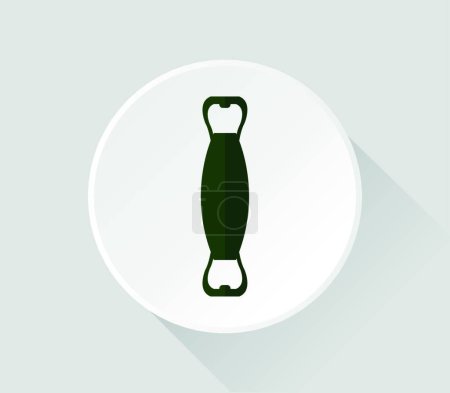 Illustration for Bottle opener icon, vector illustration simple design - Royalty Free Image