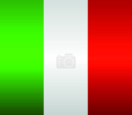 Illustration for Italy flag, vector illustration simple design - Royalty Free Image