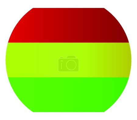Illustration for Bolivia flag, vector illustration simple design - Royalty Free Image
