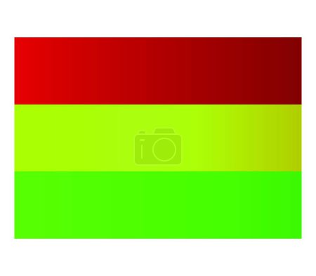 Illustration for Bolivia flag, vector illustration simple design - Royalty Free Image